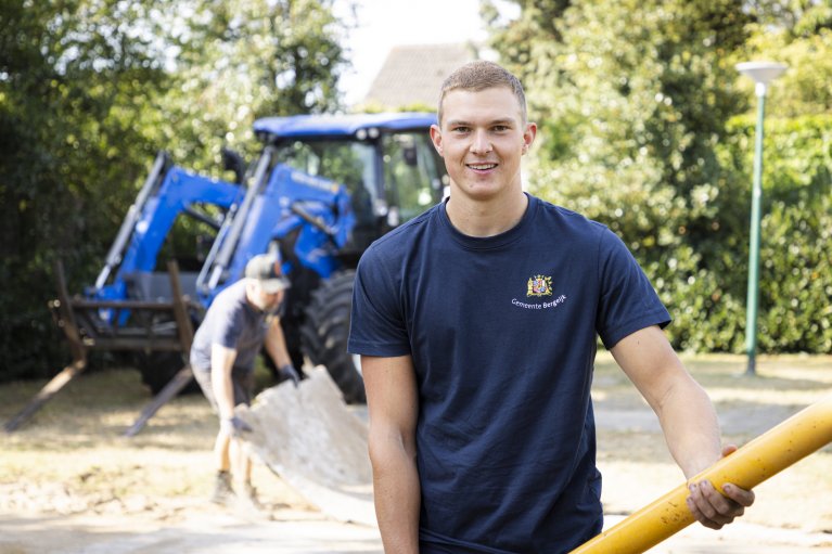 Daan van Haag aan het werk